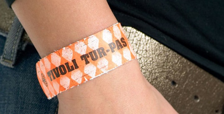 Pulsera de entrada parque de atracciones