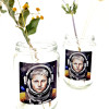 Pegatinas personalizadas en plateado