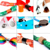 Pulseras RFID con impresión digital y placa deslizante de plástico