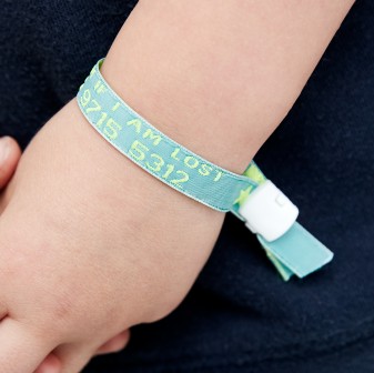 Pulseras personales con identificador para niños 