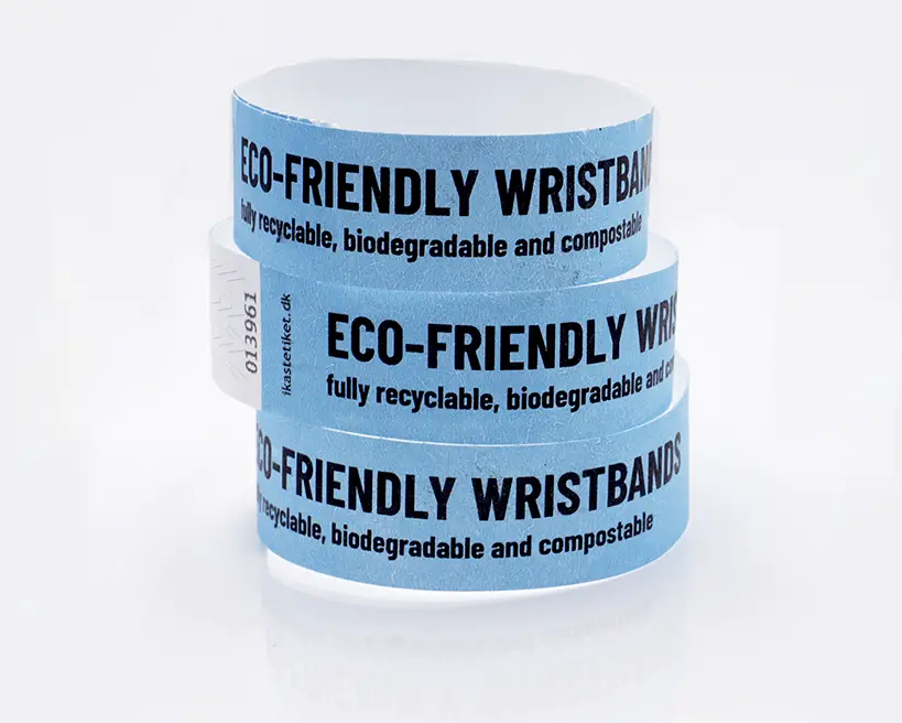 Pulseras Tyvek biodegradables