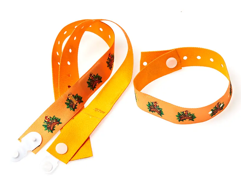 Pulseras tejidas con etiqueta RFID entrelazada