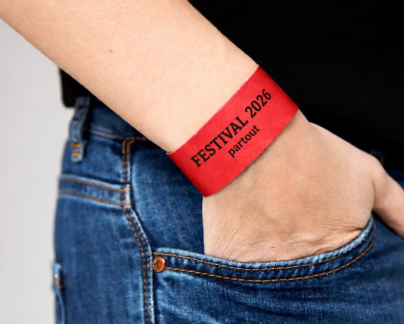 Pulseras para festivales de papel