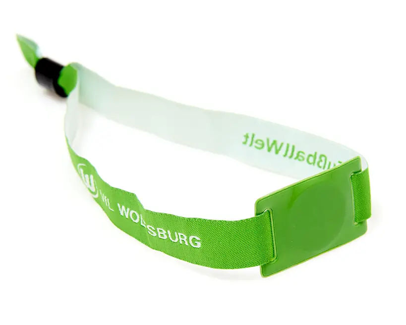 Pulseras para festivales con placa RFID deslizante de PVC flexible