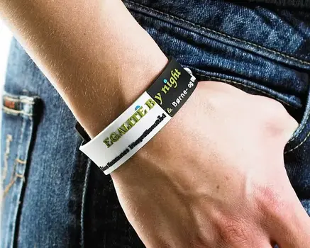 Pulseras de plástico para eventos