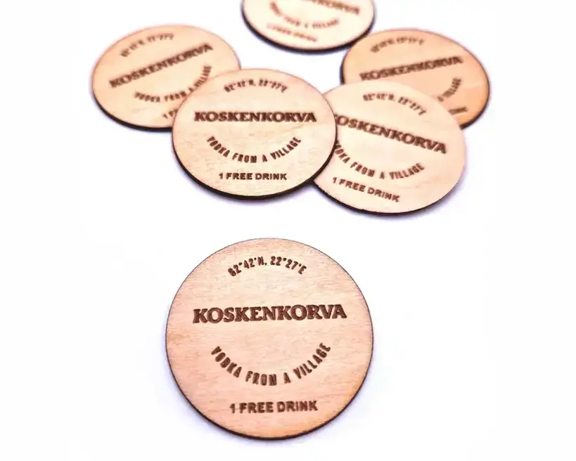 Placa deslizante sostenible de madera o PET con etiqueta RFID o NFC