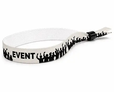 Pulseras para festivales crowd negras