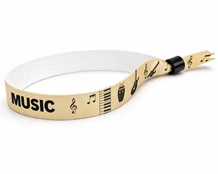 Pulseras para festivales beige para festivales de música