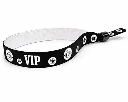 Pulseras para festivales VIP negras