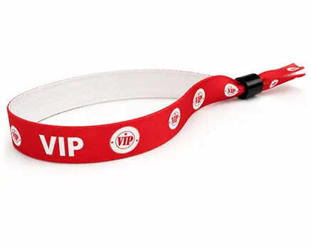 Pulseras para festivales VIP rojas