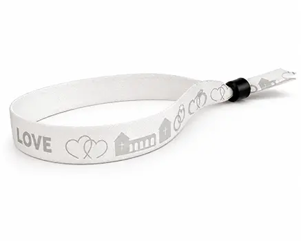 Pulseras para festivales blancas para bodas