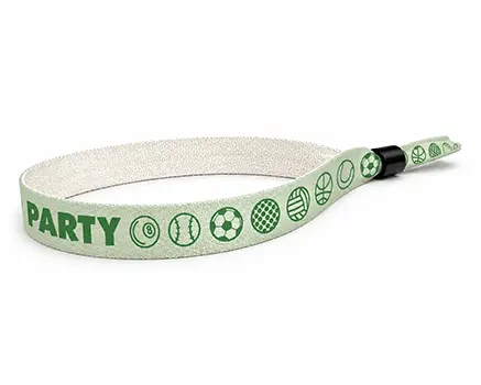 Pulseras para festivales verdes con balones
