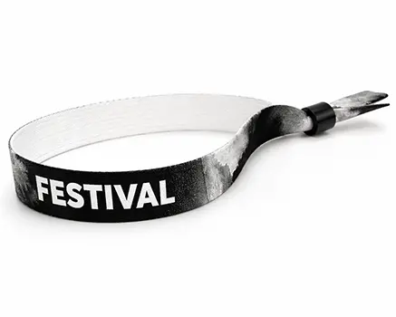 Pulseras para festivales tie-dye negras