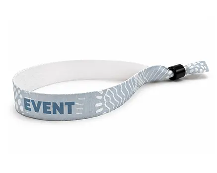 Pulseras para festivales grises con patrón