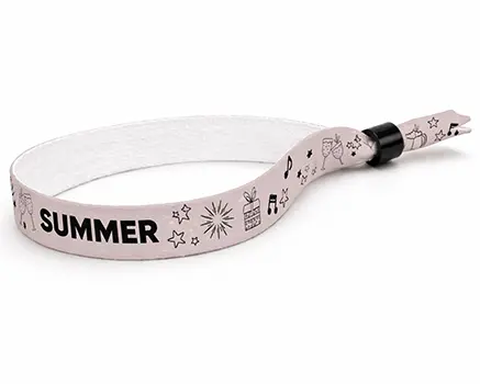 Pulseras para festivales para festivales de verano en rosa