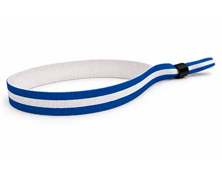 Pulseras para festivales con rayas azules y blancas – Finlandia