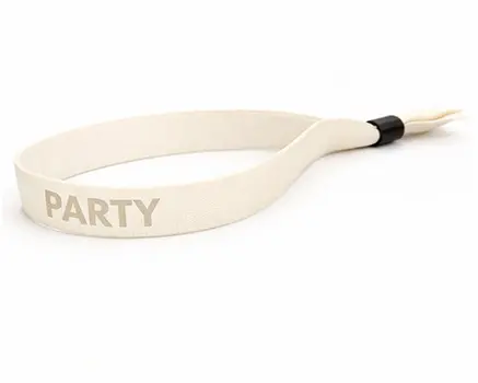 Pulseras para festivales blanco roto
