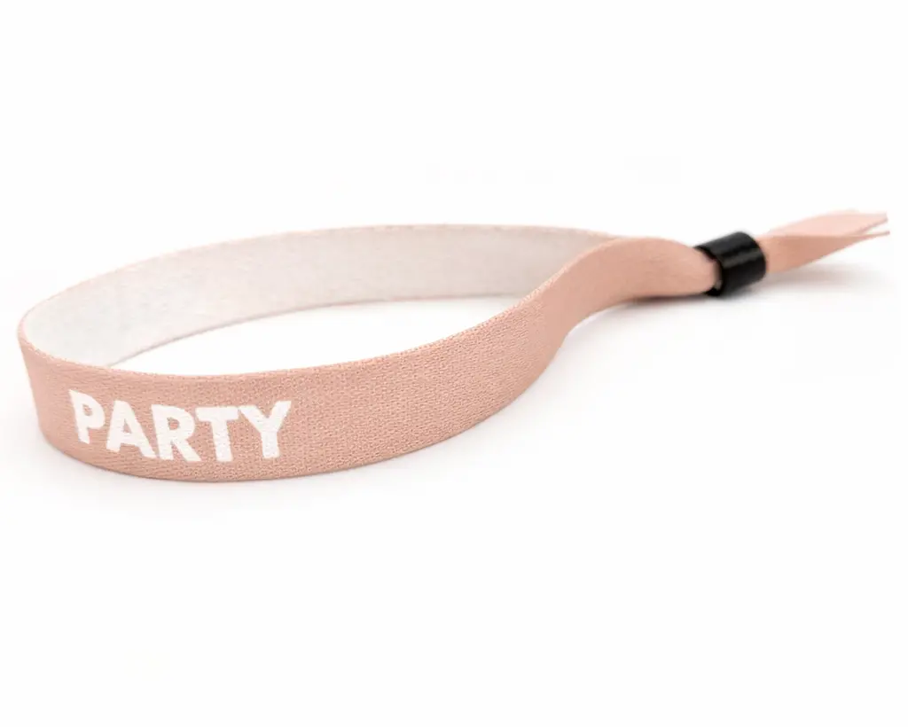 Pulseras para festivales rosé
