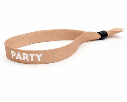 Pulseras para festivales beige