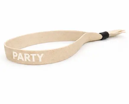 Pulseras para festivales color arena