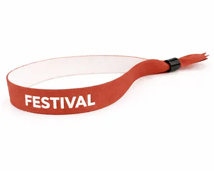 Pulseras para festivales rojo óxido
