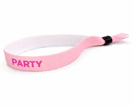 Pulseras para festivales rosa claro