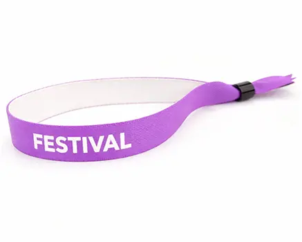 Pulseras para festivales color lavanda