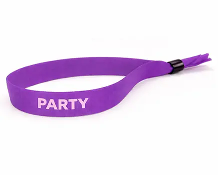 Pulseras para festivales moradas