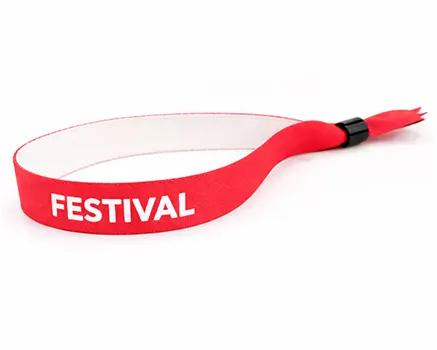 Pulseras para festivales rojo oscuro
