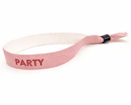 Pulseras para festivales rosas