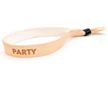 Pulseras para festivales color nude