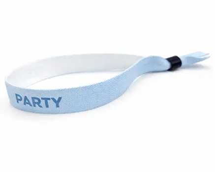 Pulseras para festivales azul bebé