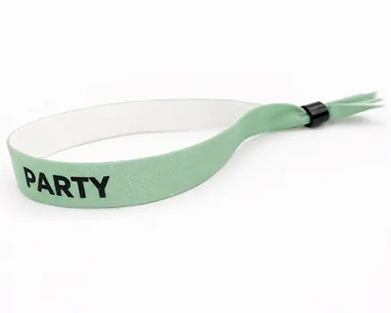 Pulseras para festivales verde claro