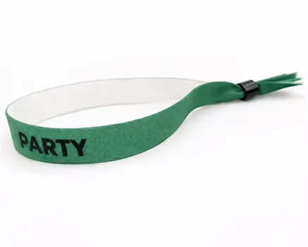 Pulseras para festivales verde musgo