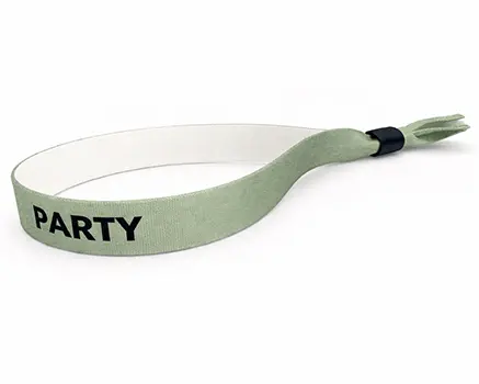Pulseras para festivales verde salvia