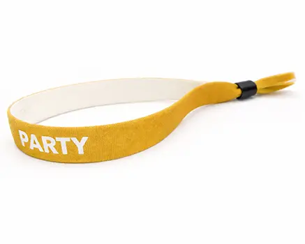Pulseras para festivales amarillo curry