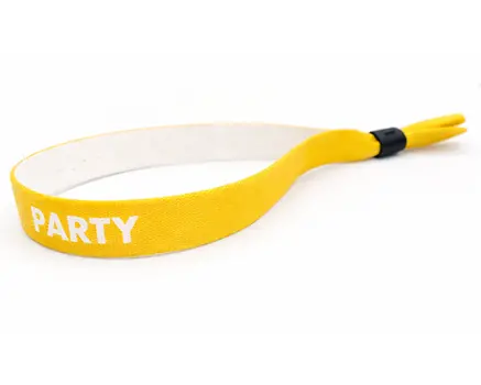 Pulseras para festivales amarillo sol