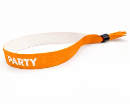 Pulseras para festivales naranja melocotón