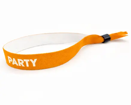 Pulseras para festivales naranja albaricoque